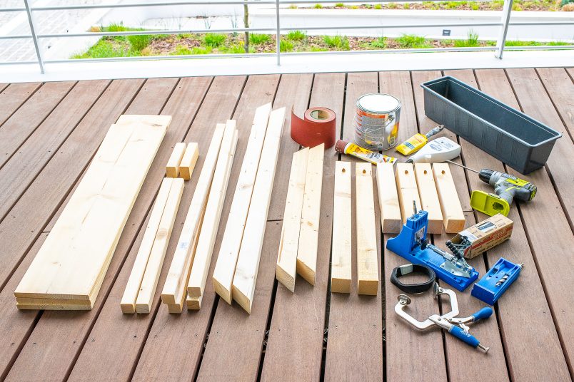 Table basse d'extérieur bricolage avec refroidisseur de boissons caché - Fournitures