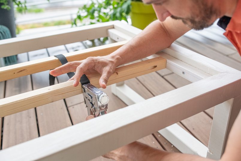 Table basse d'extérieur bricolage avec refroidisseur de boissons