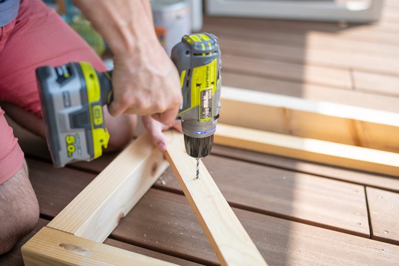 Siège de construction de fauteuil d'extérieur